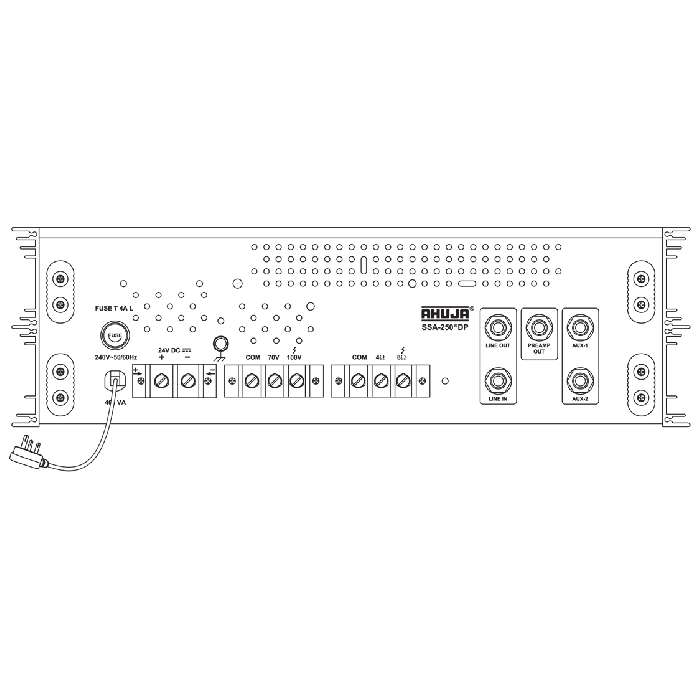 Ahuja SSA 250DP back | Ahuja PA System Supplier in Bangladesh | Ahuja Bangladesh | Best PA System Supplier in Bangladesh | TRIMATRIK MULTIMEDIA