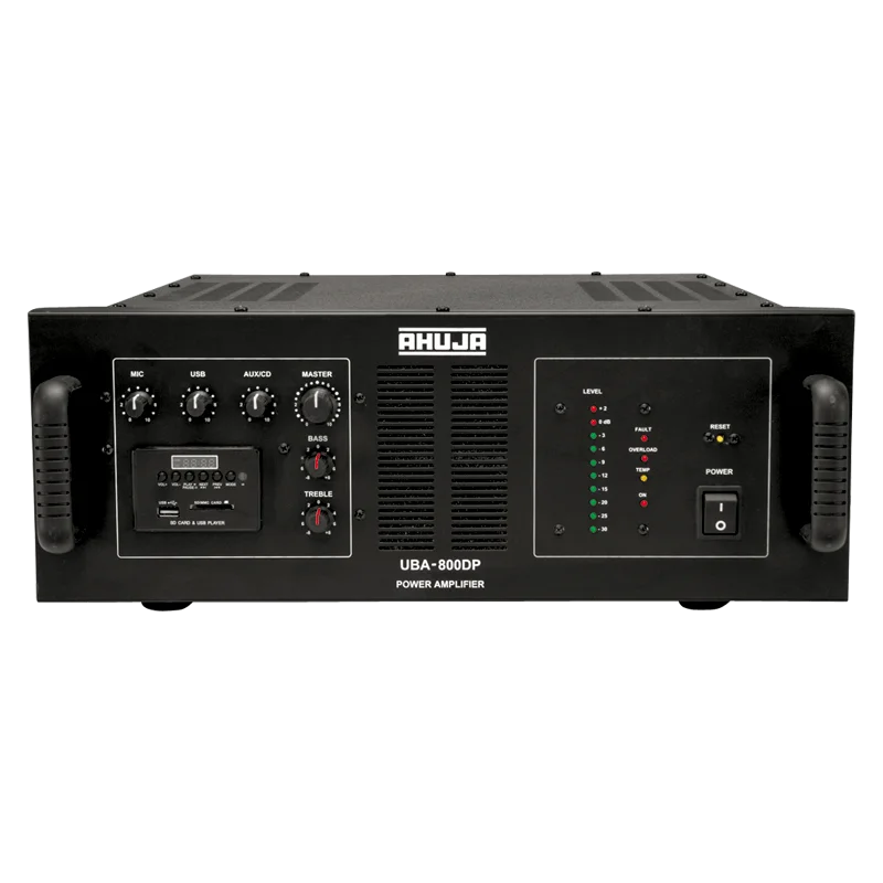 Ahuja POWER AMPLIFIERS DJ & PA POWER AMPLIFIERS  UBA-800DP 800 WATTS WITH BUILT-IN DIGITAL PLAYER DJ & PA POWER AMPLIFIER