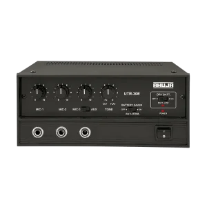 Ahuja MIXER AMPLIFIERS LOW WATTAGE PA MIXER AMPLIFIERS  UTR-30E 25 WATTS LOW WATTAGE PA MIXER AMPLIFIER