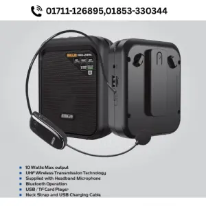 NBA-28WL Ahuja NECKBAND Porrable PA System with Wireless Microphone